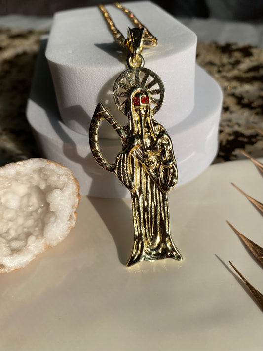 Santa muerte necklace