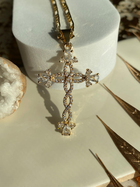 Fancy cross necklace