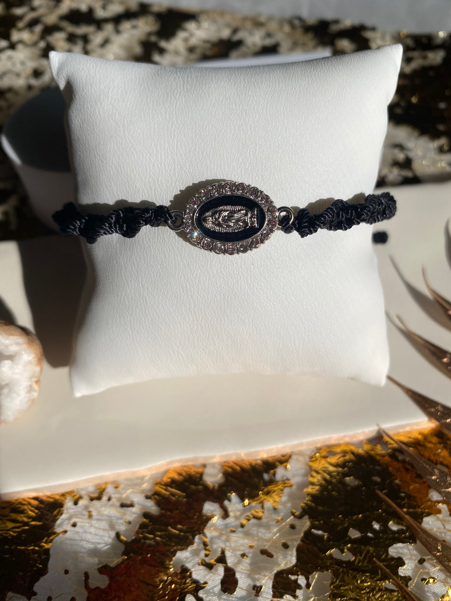 Silver virgencita bracelet