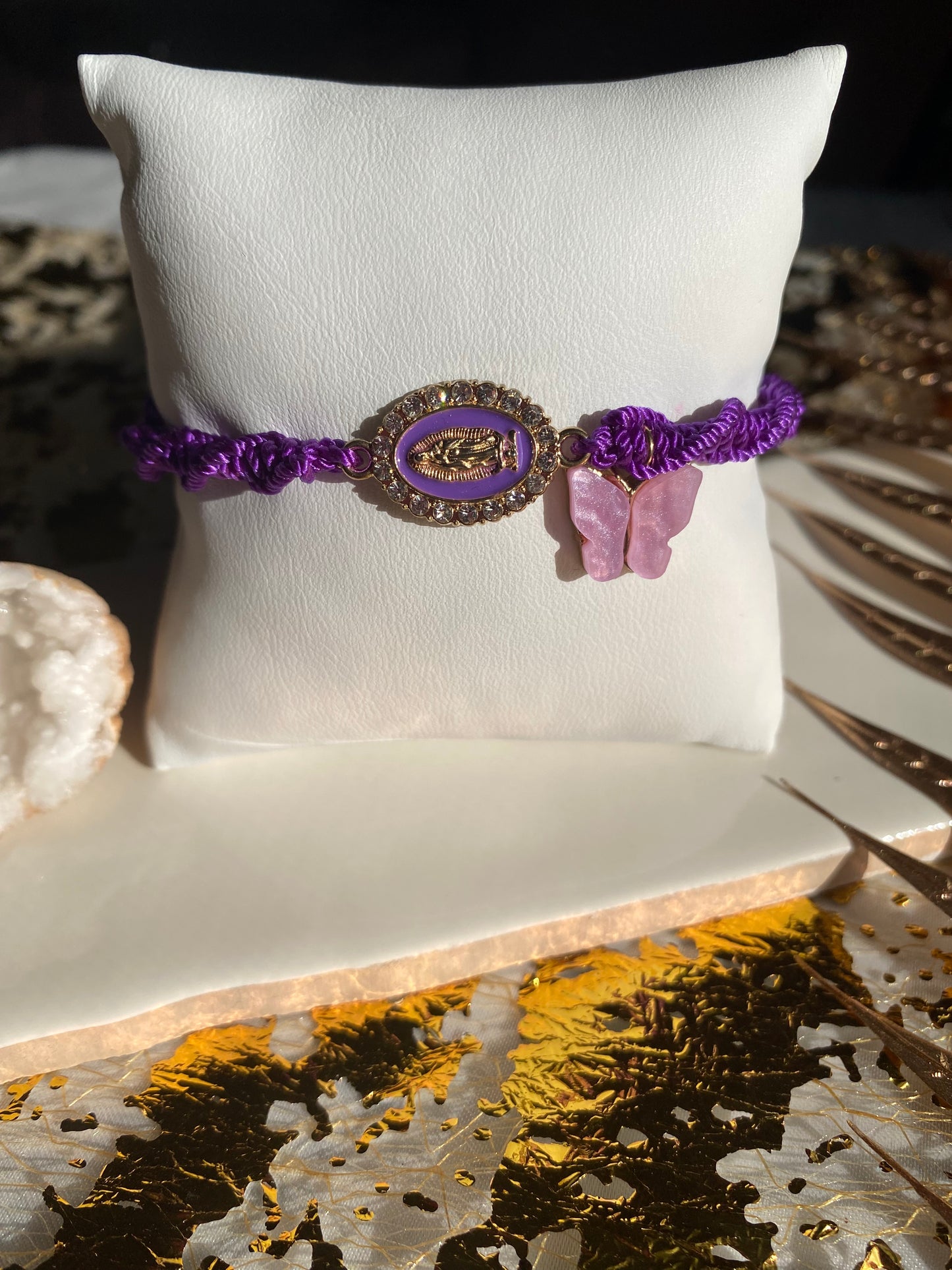 Virgencita butterfly bracelet