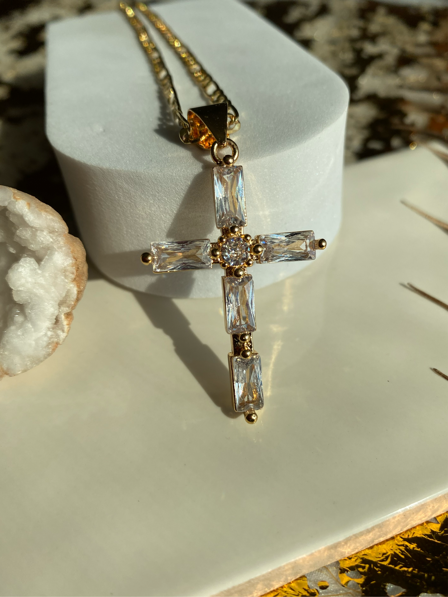 Simple cross necklace