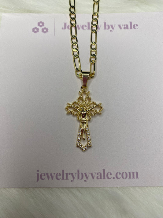 Fancy Crucifix Necklace
